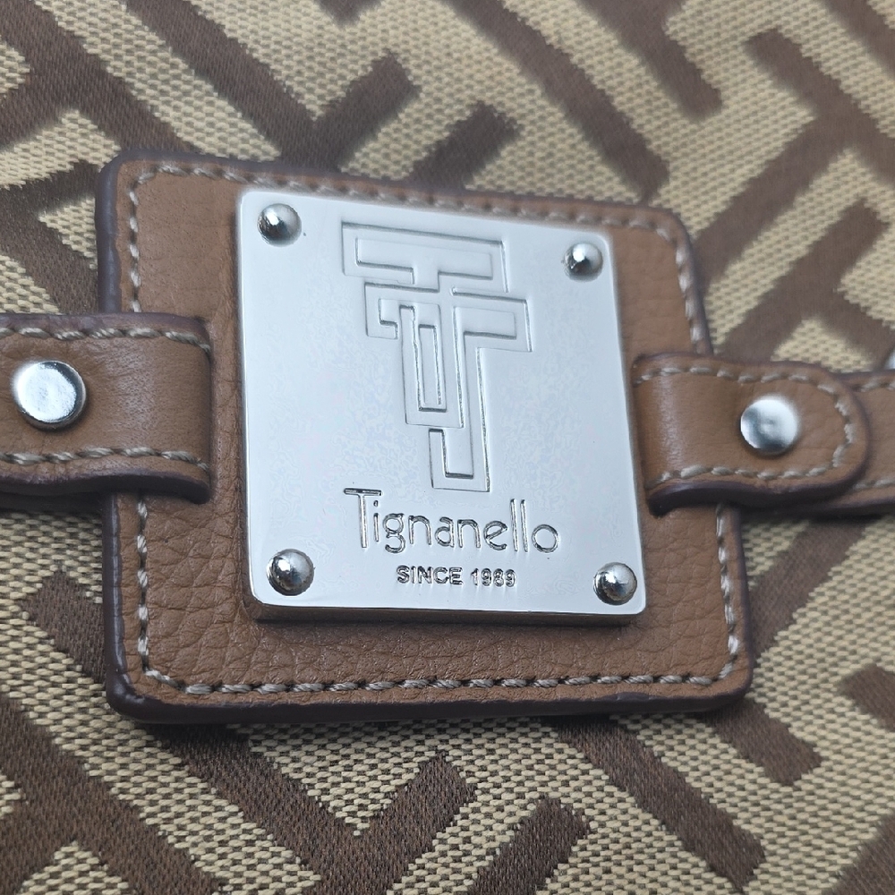 Tignanello Brown and Tan Womres Bag